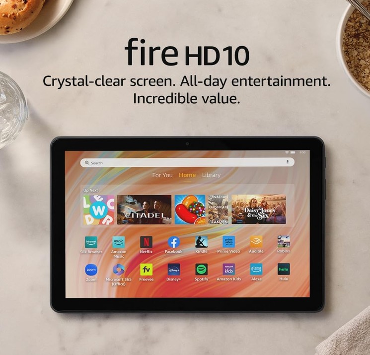 Amazon Fire HD 10 tablet, built for relaxation, 10.1